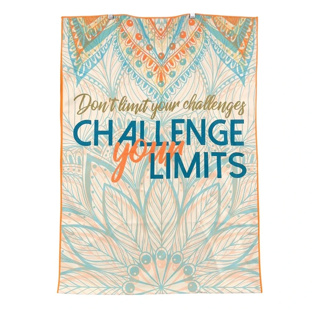 Sweaty Warrior Fitness Yoga Towel Challenge Your Limits‎ Gym Workout Exercise